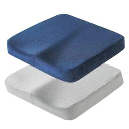 NESTLUNE Blue Memory Foam Seat Cushion Coccyx - Size: 100 cm x 190 cm