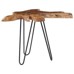 Berkfield Home Durable Coffee Table 70x45 cm Solid Teak Wood & Polyresin - thumbnail 8