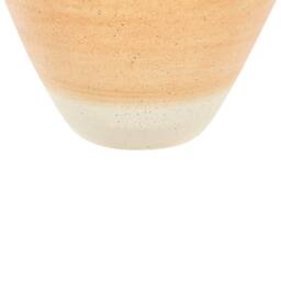 Wyld and Coco 34cm Hand-Painted Terracotta Vase Orange-Beige Ombre Vintage-Inspired in Orange - thumbnail 6