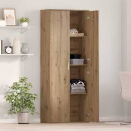 Berkfield Home Highboard Artisan Oak 70x35x180 cm Engineered Wood in Brown - Size: 70 x 35 x 180 cm - thumbnail 4