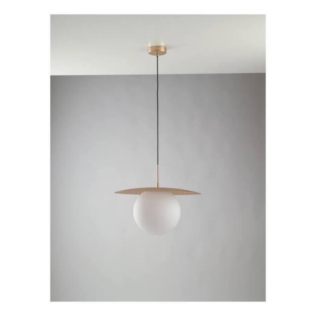 Netlighting Chaplin Globe Ceiling Pendant Satin Gold E27