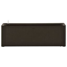Berkfield Home Garden Raised Bed with Self Watering System Mocha 100x43x33 cm in Black - Size: 100 x 43 x 33 cm - thumbnail 3