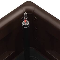 Berkfield Home Garden Raised Bed with Self Watering System Mocha 100x43x33 cm in Black - Size: 100 x 43 x 33 cm - thumbnail 5