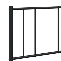 Berkfield Home Metal Bed Frame with Headboard Black 160x200 cm - thumbnail 9