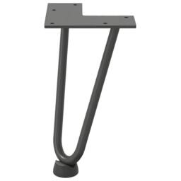 Berkfield Home Hairpin Table Legs 4 pcs Anthracite 20 cm Solid Steel in Charcoal - thumbnail 5