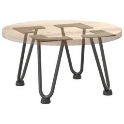 Berkfield Home Hairpin Table Legs 4 pcs Anthracite 20 cm Solid Steel in Charcoal - thumbnail 8