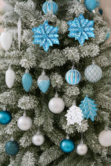Neo Large 110PCS Christmas Tree Bauble Ornaments Set in Blue - image 1