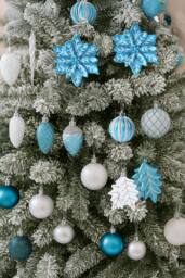 Neo Large 110PCS Christmas Tree Bauble Ornaments Set in Blue - thumbnail 1