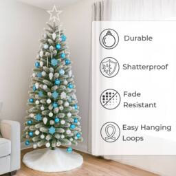 Neo Large 110PCS Christmas Tree Bauble Ornaments Set in Blue - thumbnail 3