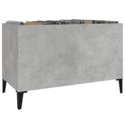 Berkfield Home Record Cabinet Concrete Grey 74.5x38x48 cm Engineered Wood - thumbnail 4