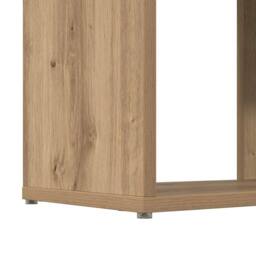 Berkfield Home TV Stand Artisan Oak Engineered Wood 60 cm x 24 cm x 124 cm in Brown - thumbnail 9