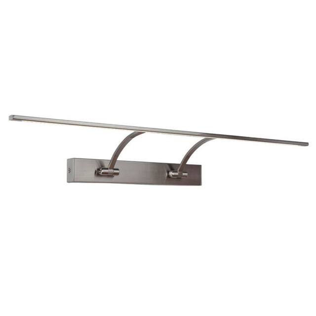 Netlighting Modern LED Wall Lamp Satin Nickel Warm White 3000K 945lm in Grey