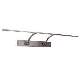 Netlighting Modern LED Wall Lamp Satin Nickel Warm White 3000K 945lm in Grey