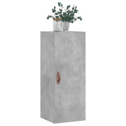 Berkfield Home Wall Mounted Cabinet Concrete Grey 34.5x34x90 cm - thumbnail 4