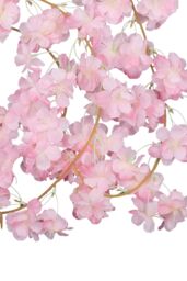 Neel Blue Artificial Silk Cherry Blossom Haning Vine - 144 Head - Baby Pink - 180cm long - thumbnail 4