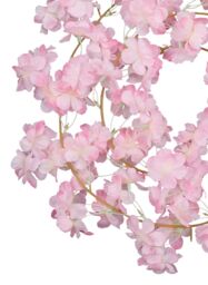Neel Blue Artificial Silk Cherry Blossom Haning Vine - 144 Head - Baby Pink - 180cm long - thumbnail 3