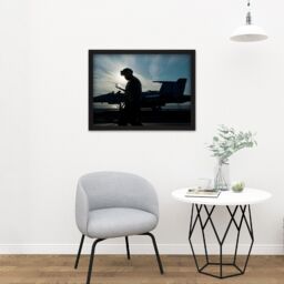 "Artery8 Wall Art Print Military USA Navy Aviation Structural Mechanic Photo Large Framed Wall Décor Art in Black - Size: W18"" x H24""" - thumbnail 2
