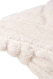 Living and Home 3D Wave Textured Plush Throw Pillow Cover in Beige - thumbnail 7