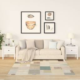 Berkfield Home Side Tables 2 pcs White 50x50x49 cm Solid Wood Pine - Size: 50 x 50 x 49 cm