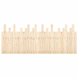 Berkfield Home Wall Headboard 204x3x80 cm Solid Wood Pine in Brown - Size: 204 x 3 x 80 cm - thumbnail 5