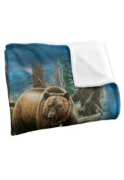 JQ Licensing Cf-Jp Big Game Hunting Silky Touch Super Soft Throw Blanket 152 X 127 cm in White - thumbnail 3