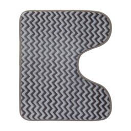 Orsina Soak Bath Mat Set in Dark Grey - thumbnail 3
