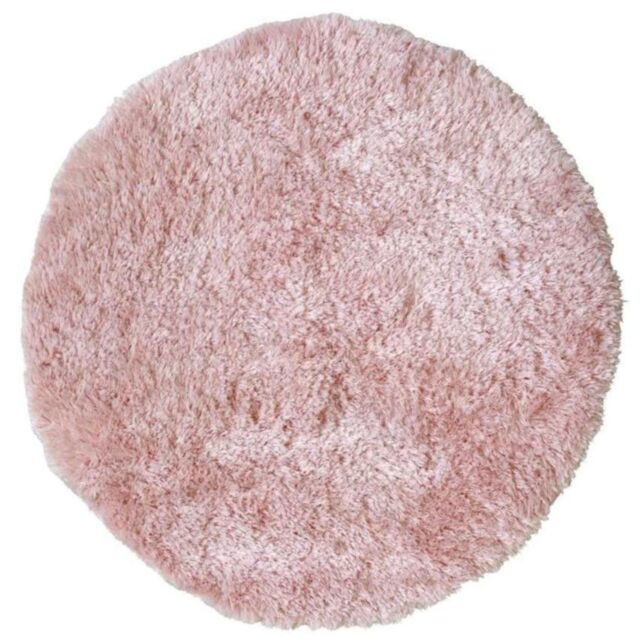 THE RUGS Soft Washable Collection Plain Design Shaggy Rug in Pink - SA-07 - Size: 140 cm x 200 cm