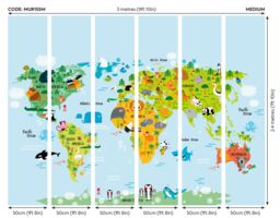 Origin Murals Whole Wide World Wall Mural - Size: W350 cm x H280 cm - thumbnail 3