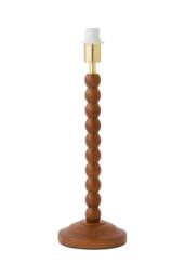 ValueLights Bobbin Wooden Bobble Table Lamp Base in Walnut - thumbnail 5