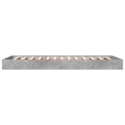 Berkfield Home Bed Frame without Mattress Concrete Grey 75x190 cm Small Single - thumbnail 5