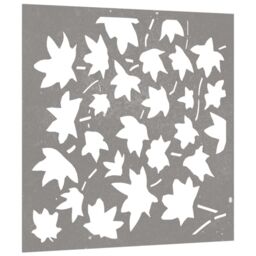 Berkfield Home Garden Wall Decoration 55x55 cm Corten Steel Maple Leaf Design in Brown - thumbnail 3