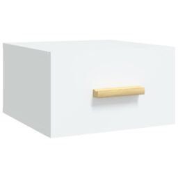 Berkfield Home Wall-mounted Bedside Cabinet White 35x35x20 cm - Size: 35 x 35 x 20 cm - thumbnail 2