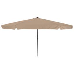 Berkfield Home Garden Umbrella with LED Lights 395x245 cm Taupe - thumbnail 2