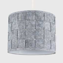 ValueLights Monza Pair of Grey Ceiling Pendant Shade - thumbnail 2