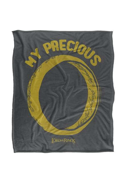 Warner Brothers Lord Of The Rings Officially Licensed Silky Touch Super Soft Throw Blanket 152 x 127 cm in White - image 1