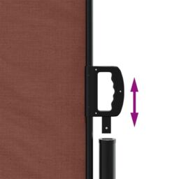 Berkfield Home Retractable Side Awning Brown 160x1000 cm - thumbnail 6