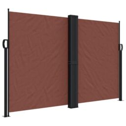 Berkfield Home Retractable Side Awning Brown 160x1000 cm - thumbnail 2