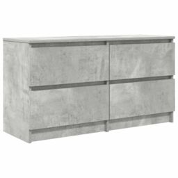 Berkfield Home TV Cabinet Concrete Grey 100x35x54 cm Engineered Wood - Size: 100 x 35 x 54 cm - thumbnail 2