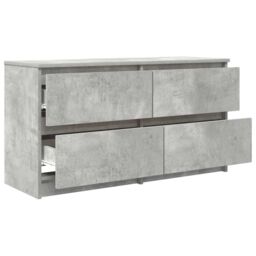 Berkfield Home TV Cabinet Concrete Grey 100x35x54 cm Engineered Wood - Size: 100 x 35 x 54 cm - thumbnail 5
