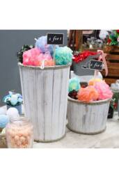 KDMD Small Nautical Display Tub - Whitewash 21x29cm for Home & Decor in White - Size: 21x29 cm - thumbnail 4