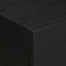 Berkfield Home Bedside Cabinet Black 50x33x60 cm Engineered Wood - Size: 50 x 33 x 60 cm - thumbnail 6