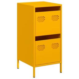 Berkfield Home Sideboard Mustard Yellow 35x39x73.5 cm Cold-rolled Steel - thumbnail 3