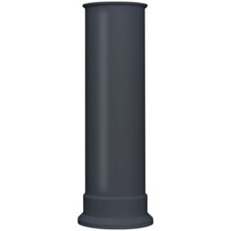 Adam Fires & Fireplaces Straight Decorative Stove Pipe in Charcoal Grey