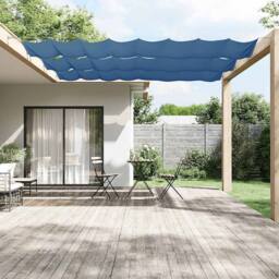 Berkfield Home Vertical Awning Blue 140x600 cm Oxford Fabric - thumbnail 2