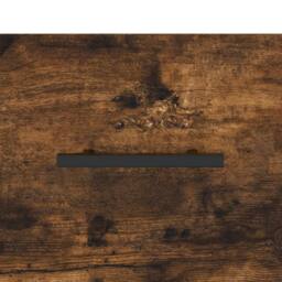 Berkfield Home Bedside Cabinet Smoked Oak 40x35x47.5 cm Engineered Wood in Brown - thumbnail 9