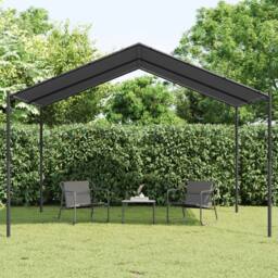Berkfield Home Canopy Tent Anthracite 4x3 m Steel & Fabric in Dark Grey - thumbnail 2