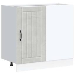 Berkfield Home Sink Base Cabinet Lucca Concrete Grey Engineered Wood - thumbnail 3