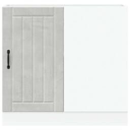 Berkfield Home Sink Base Cabinet Lucca Concrete Grey Engineered Wood - thumbnail 4