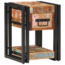 Berkfield Home Nightstands 2 pcs 40x40x40 cm Solid Reclaimed Wood in Brown - Size: 40 x 40 x 40 cm