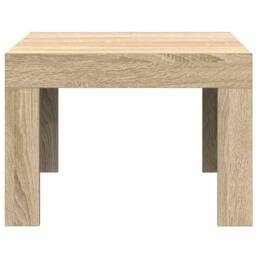 Berkfield Home Coffee Table Sonoma Oak 50x50x35 cm Engineered Wood in Brown - Size: 50 x 50 x 35 cm - thumbnail 5